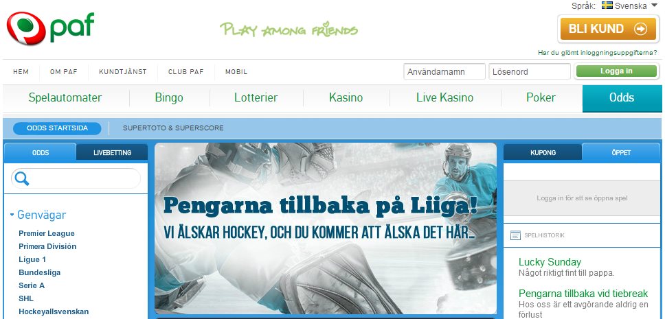 Pafin kolikkopelivalikoimaa ja Golden Joker -teemaista pelinäkymää